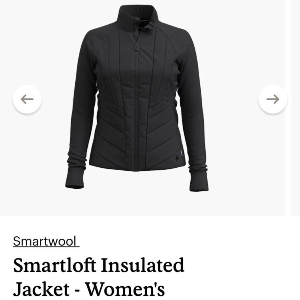 Smartwool Smartloft Womens XL Black Jacket